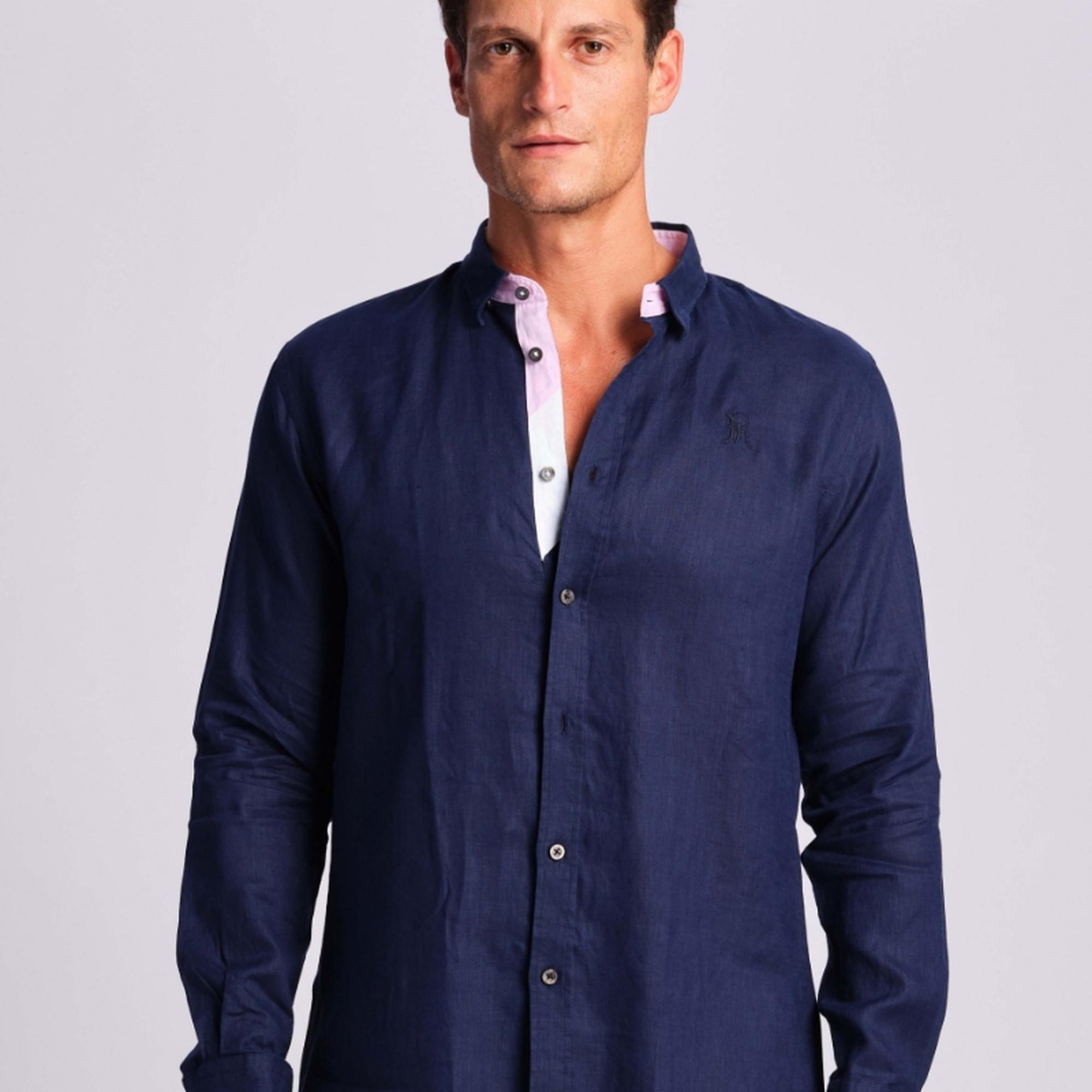 Lacivert Erkek Gömlek