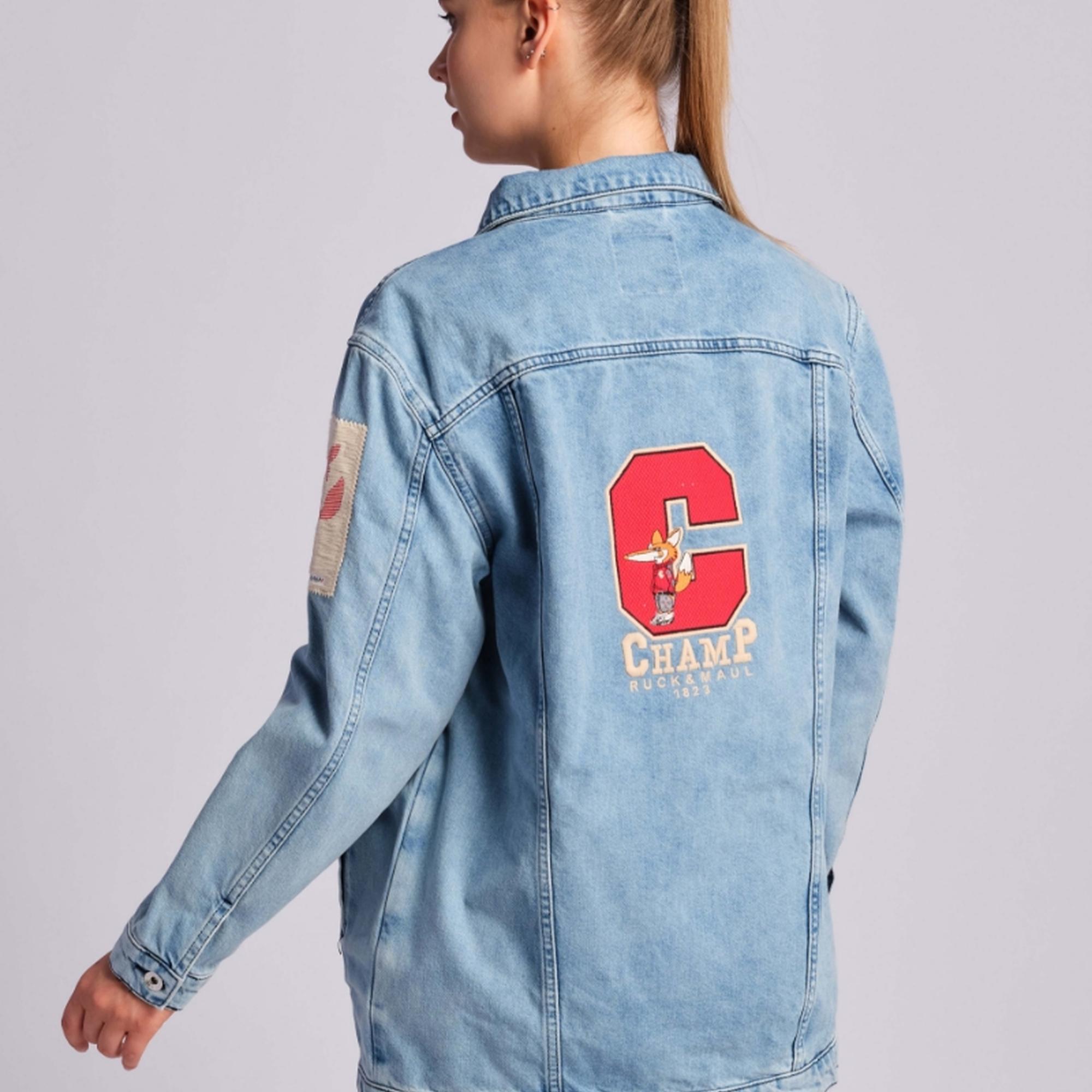 Açık Mavi Kadın Kot Ceket