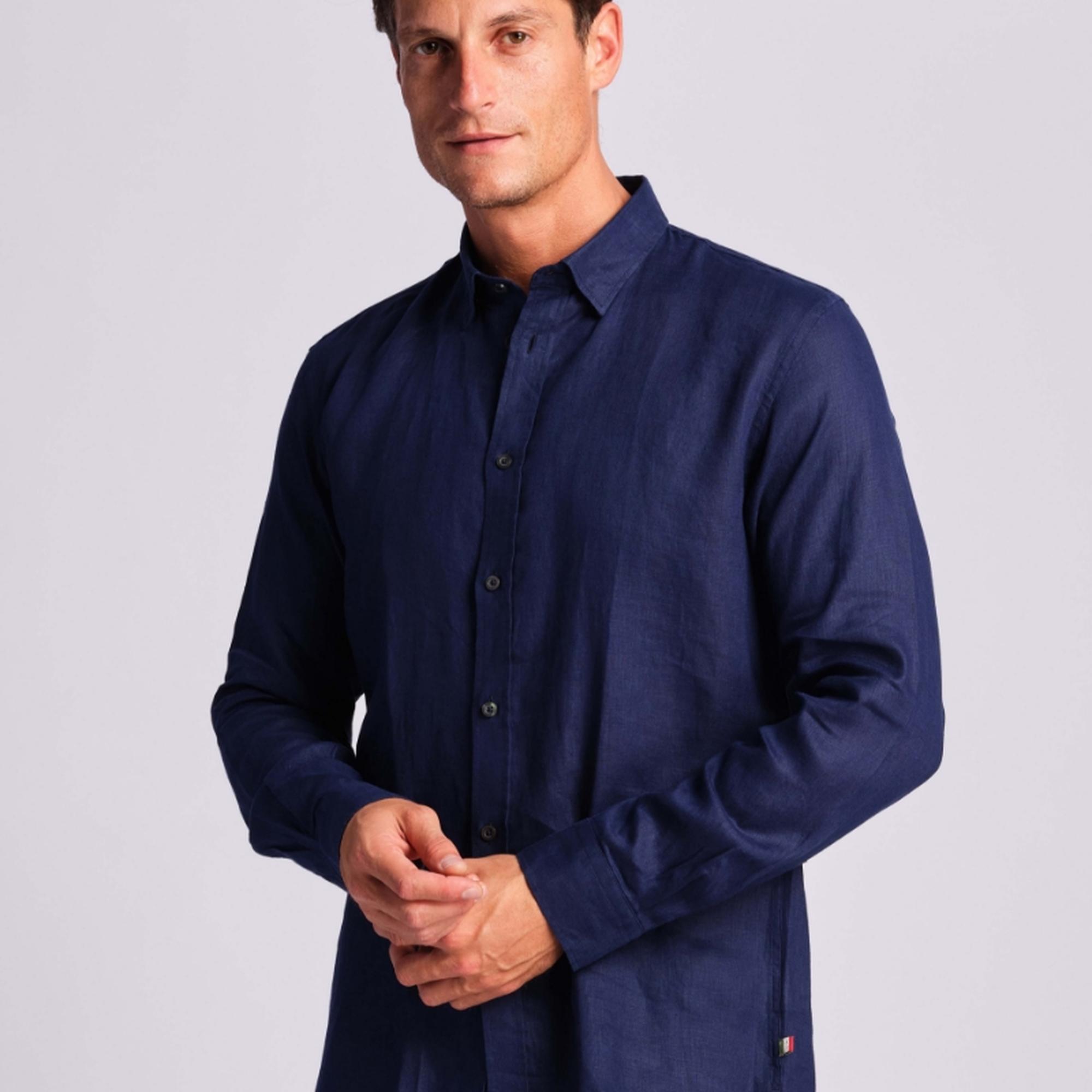 Lacivert Erkek Gömlek