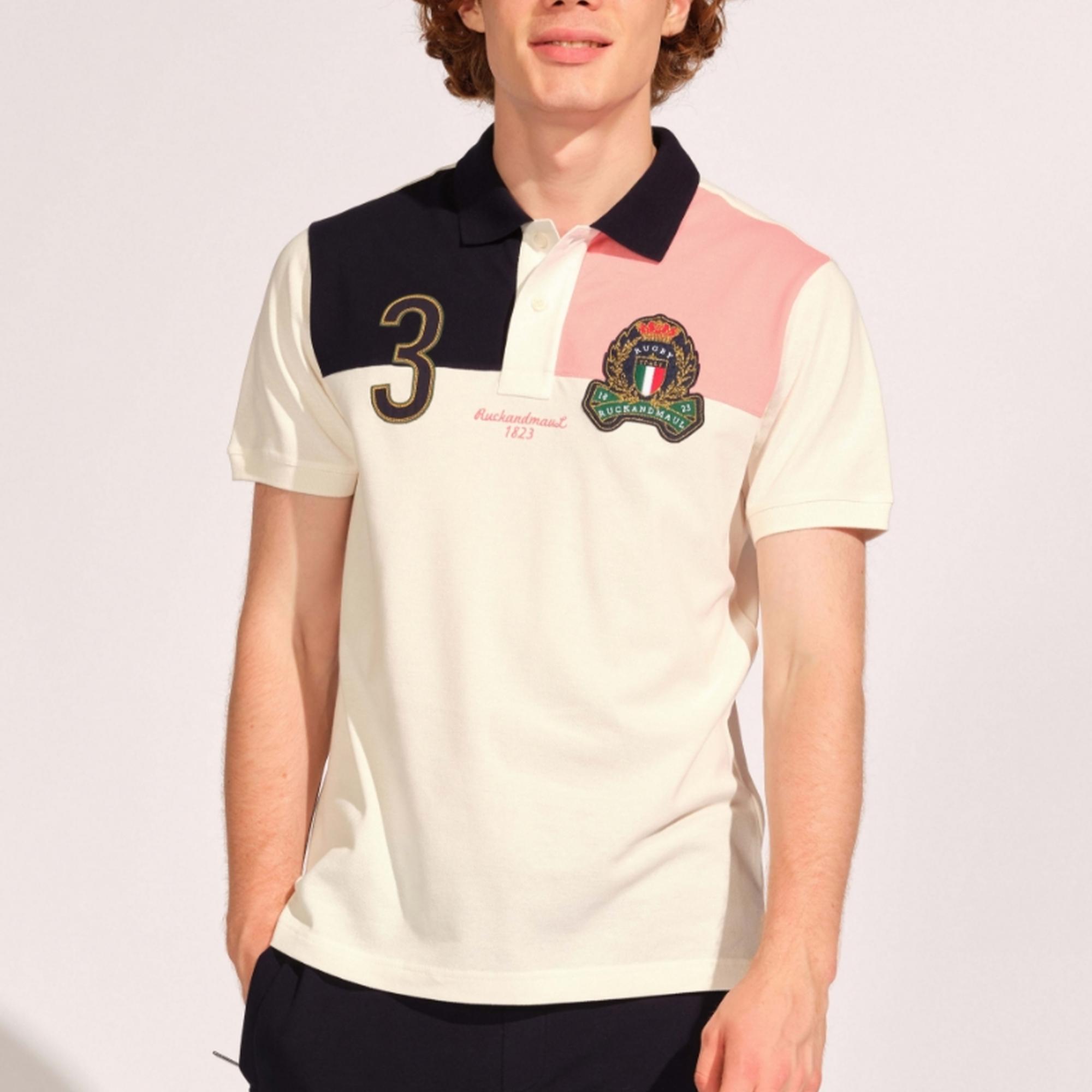 Kırık Beyaz Erkek Polo Tişört