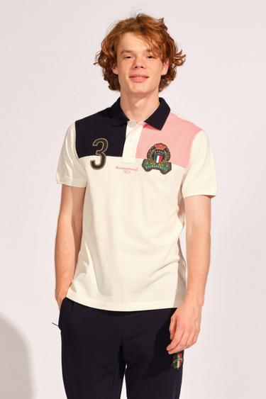  Kırık Beyaz Erkek Polo Tişört