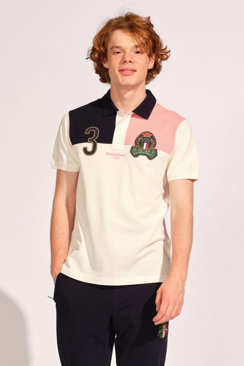  Kırık Beyaz Erkek Polo Tişört