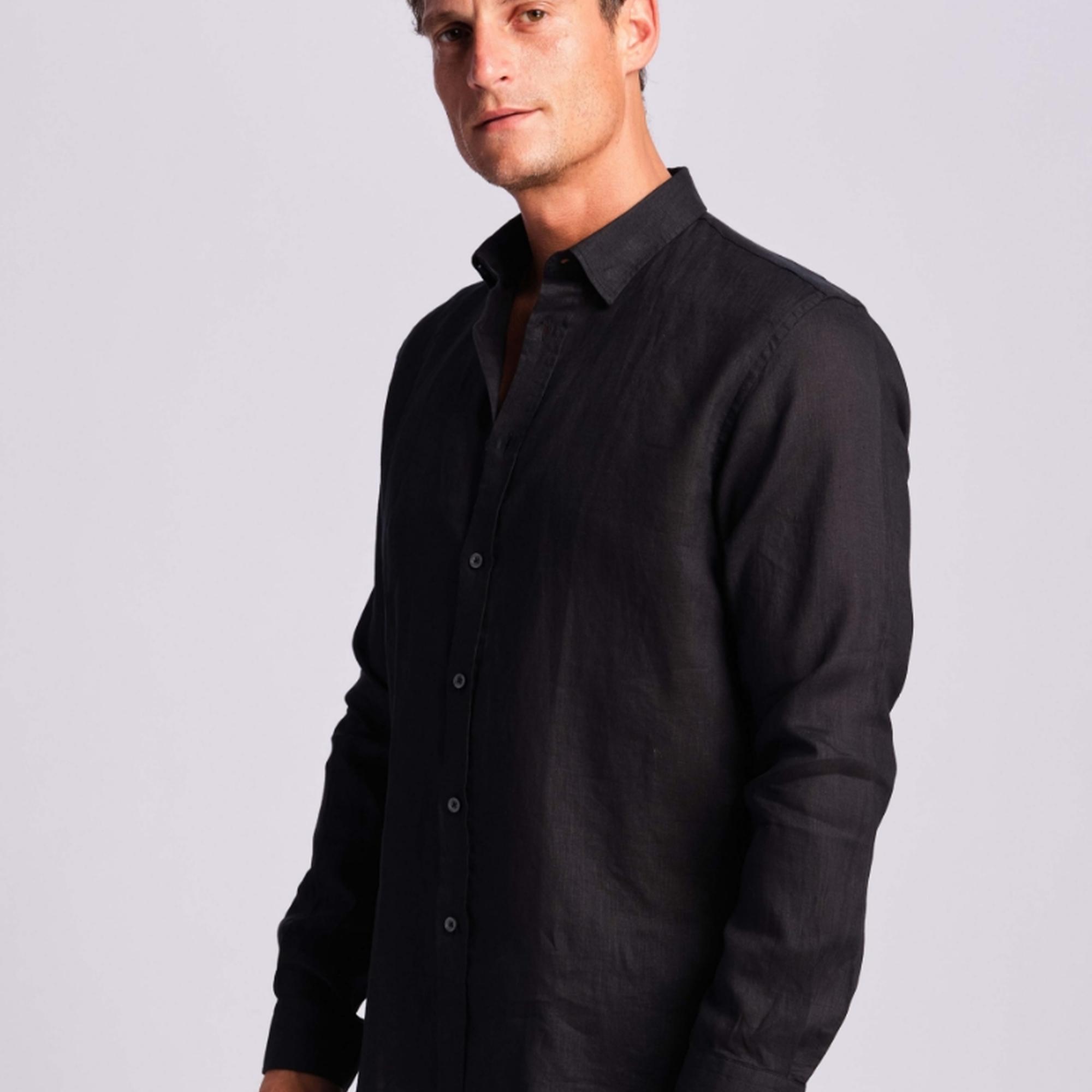 Siyah Erkek Gömlek