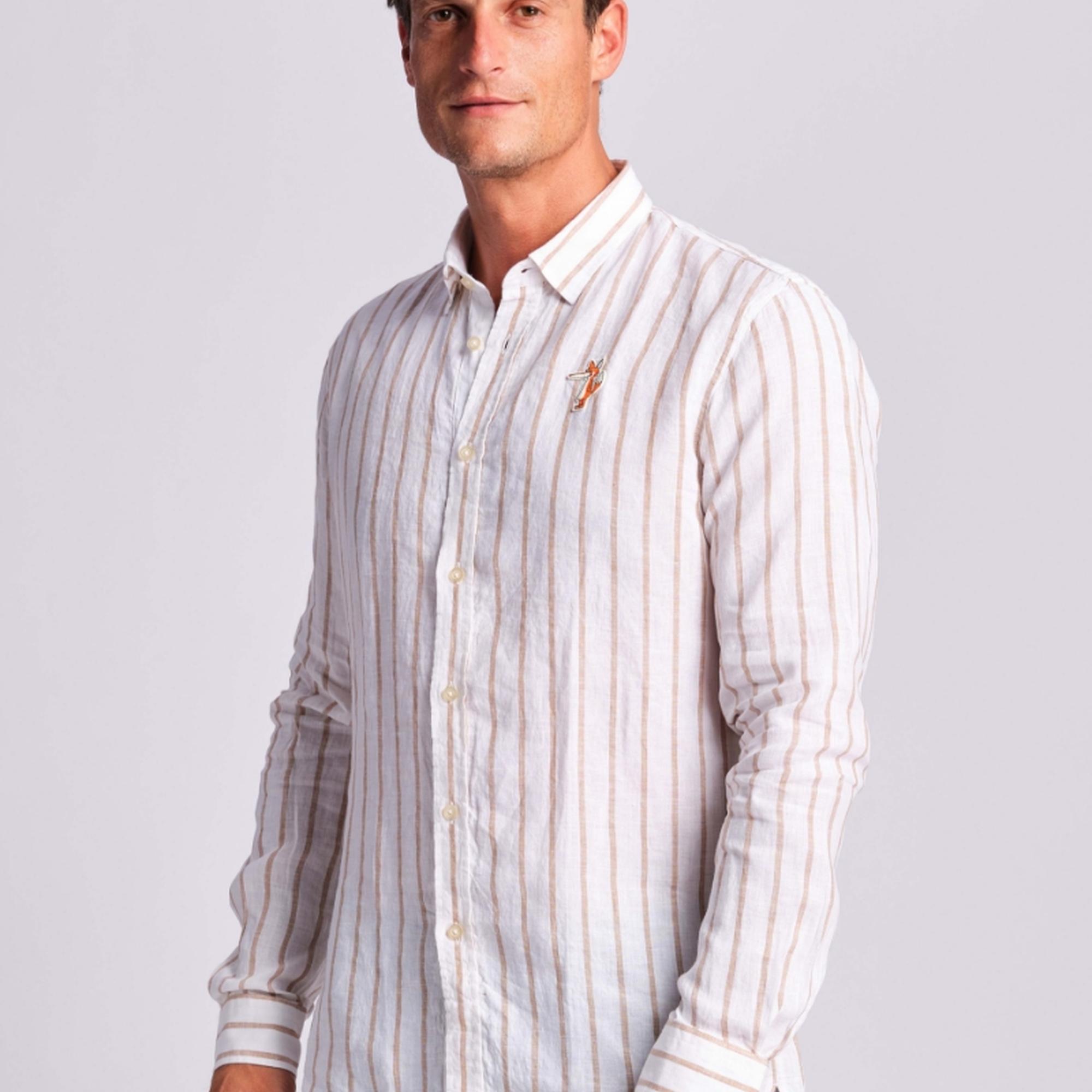 Açık Kahverengi Erkek Gömlek