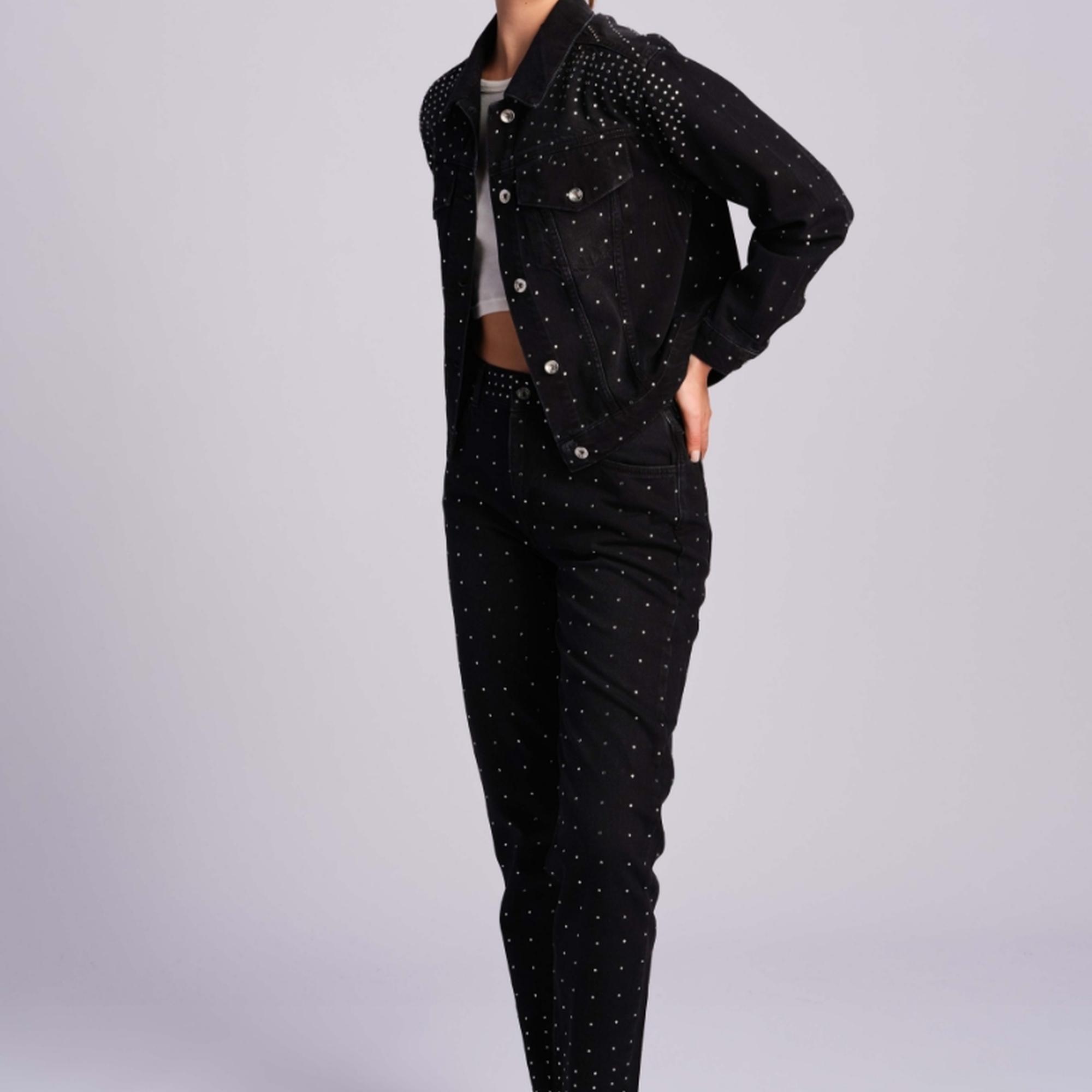 Siyah Kadın Kot Pantolon