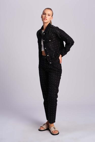  Siyah Kadın Kot Pantolon