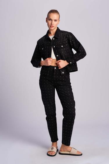  Siyah Kadın Kot Pantolon