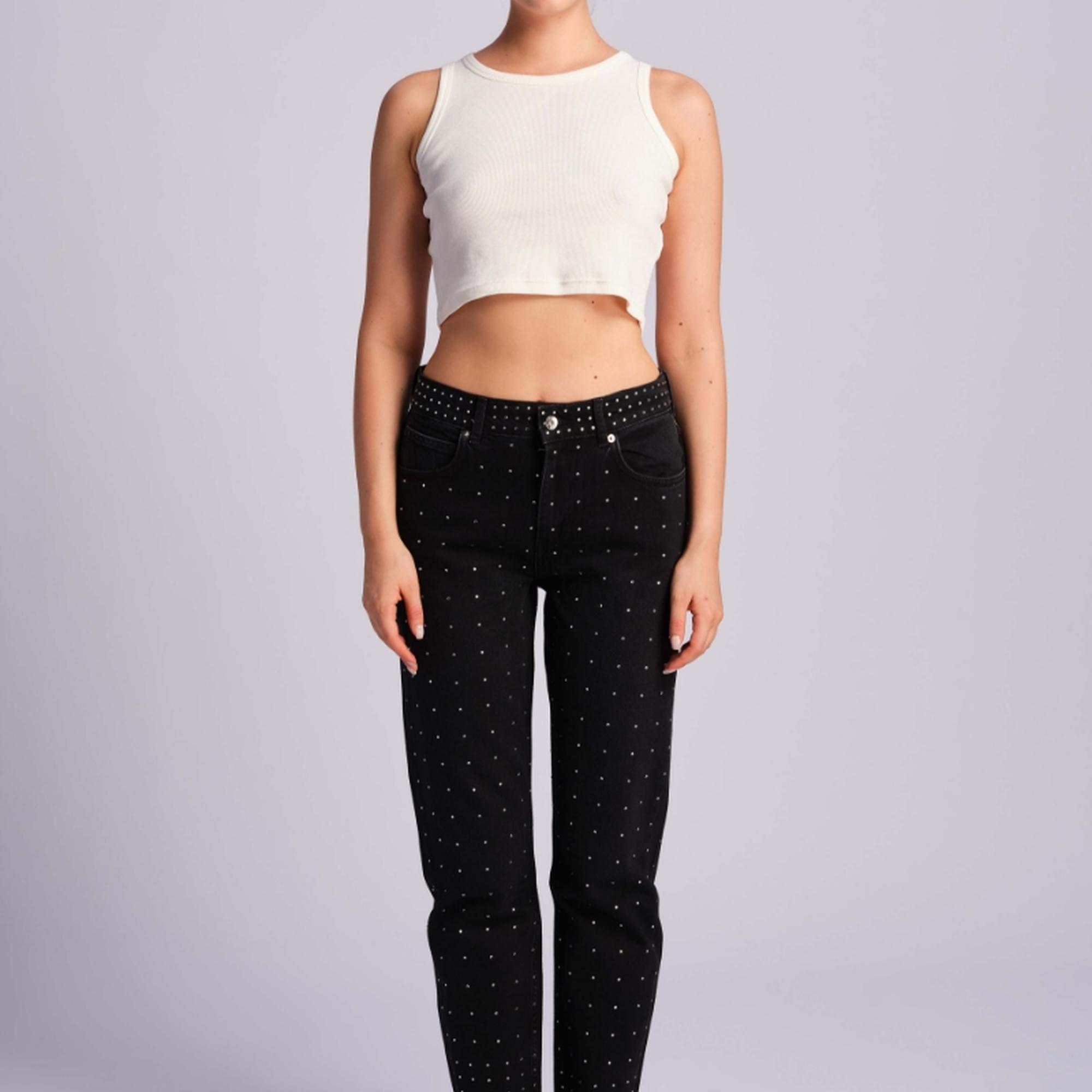 Siyah Kadın Kot Pantolon