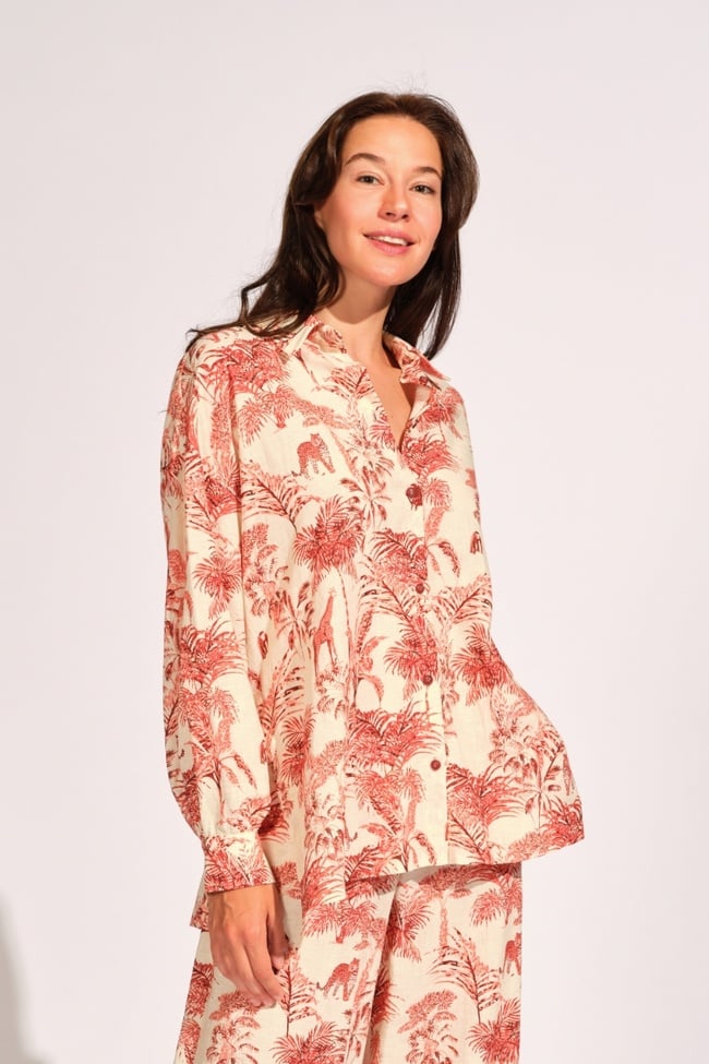  Kiremit Rengi Kadın Gömlek