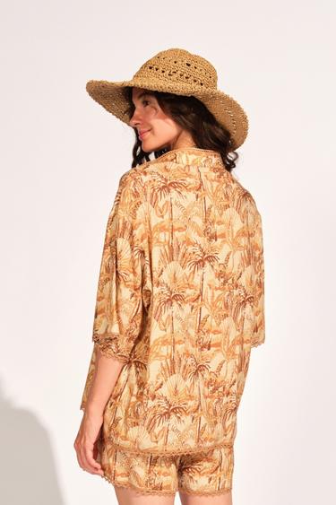  Açık Kahverengi Kadın Gömlek