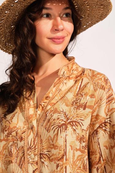  Açık Kahverengi Kadın Gömlek