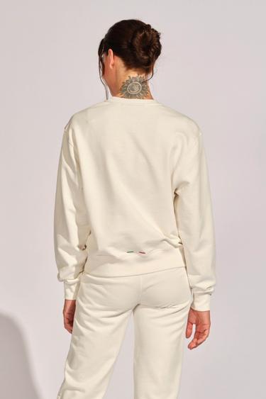  Kırık Beyaz Kadın Sweatshirt