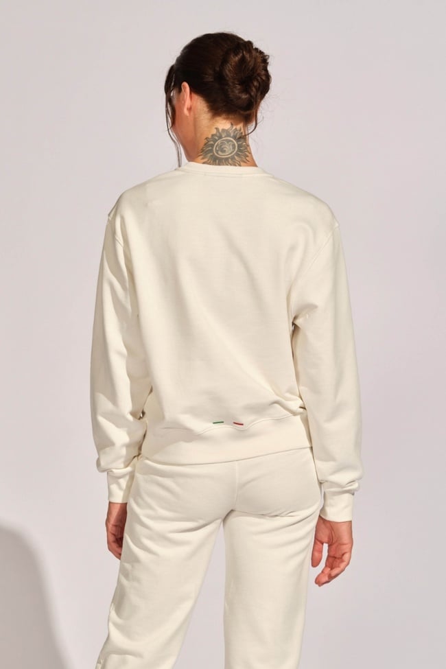  Kırık Beyaz Kadın Sweatshirt