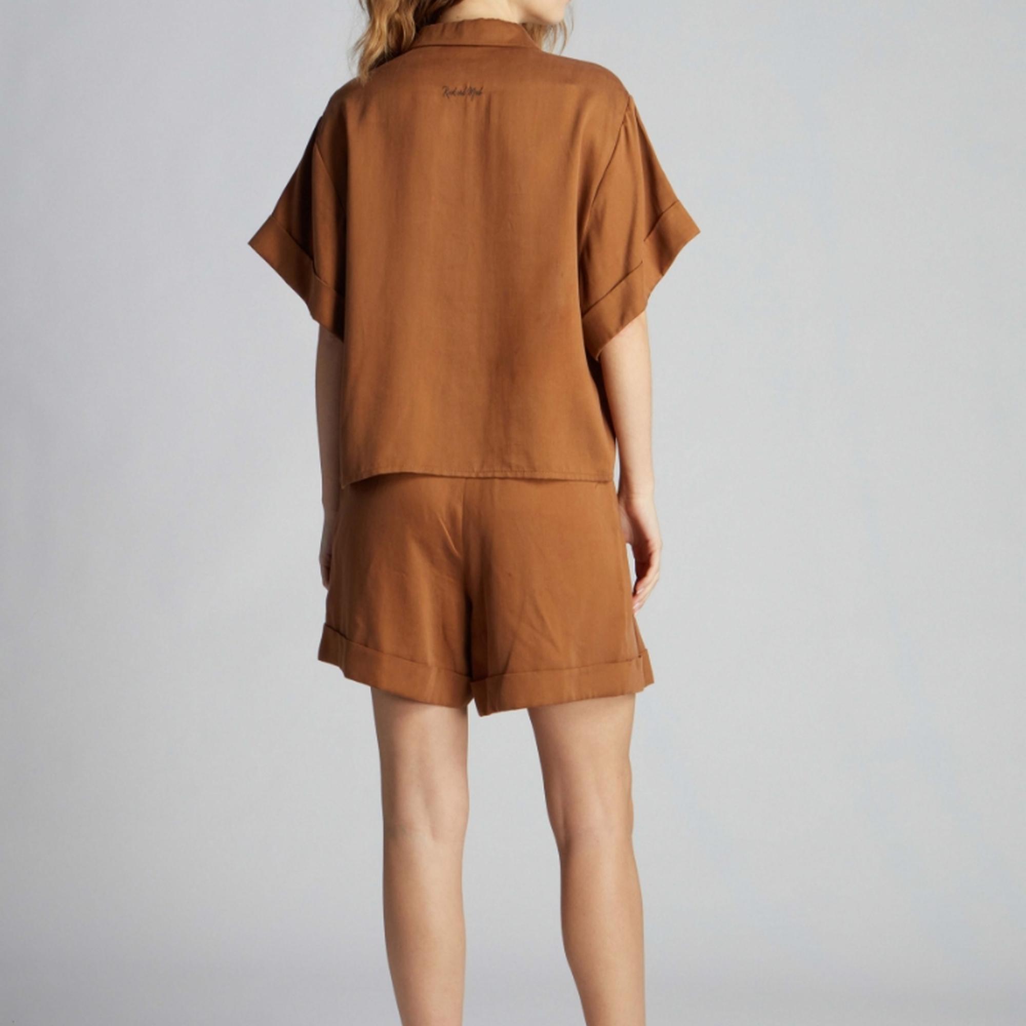 Açık Kahverengi Kadın Şort