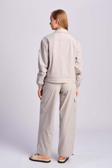  Gri Kadın Kargo Pantolon