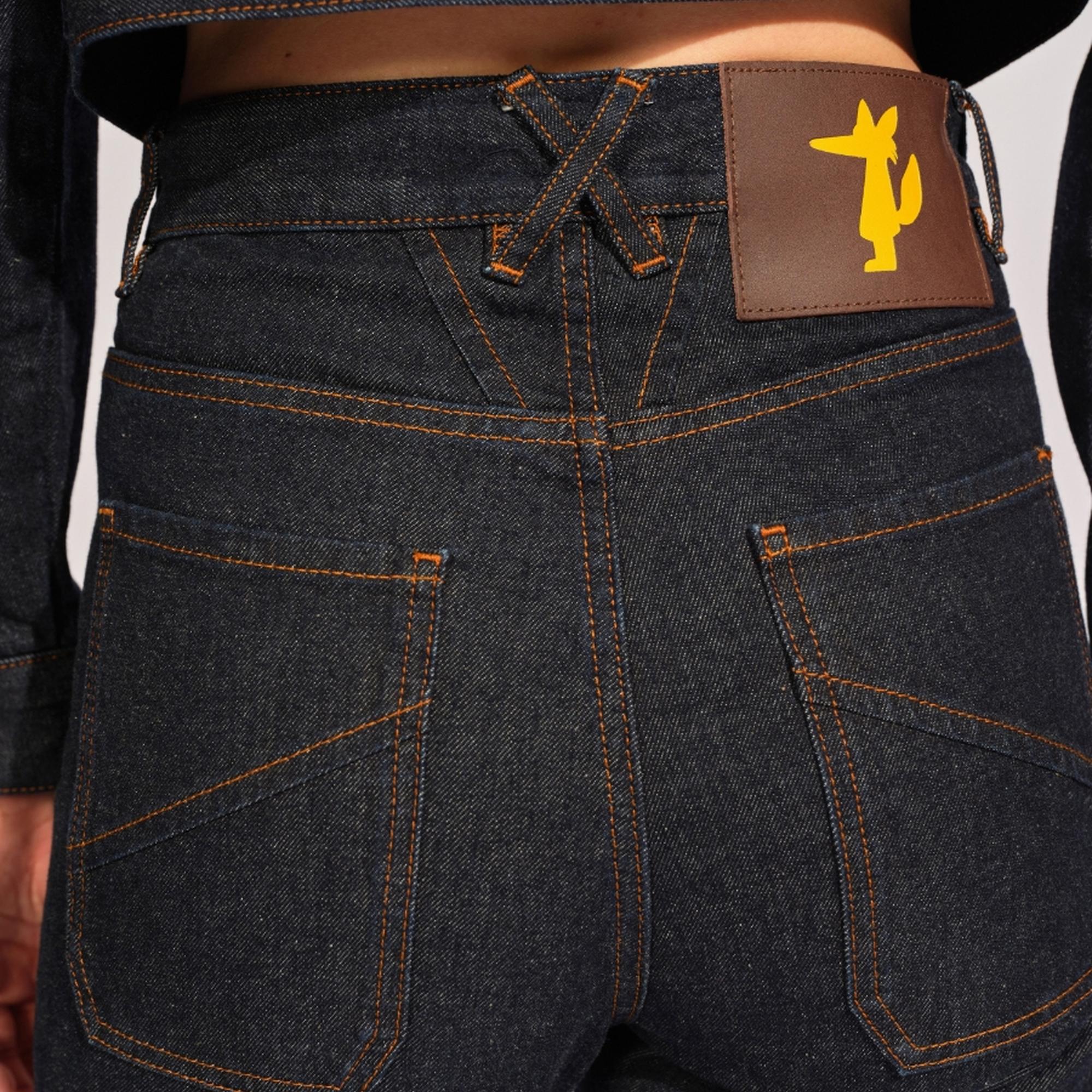 Lacivert Kadın Kot Pantolon