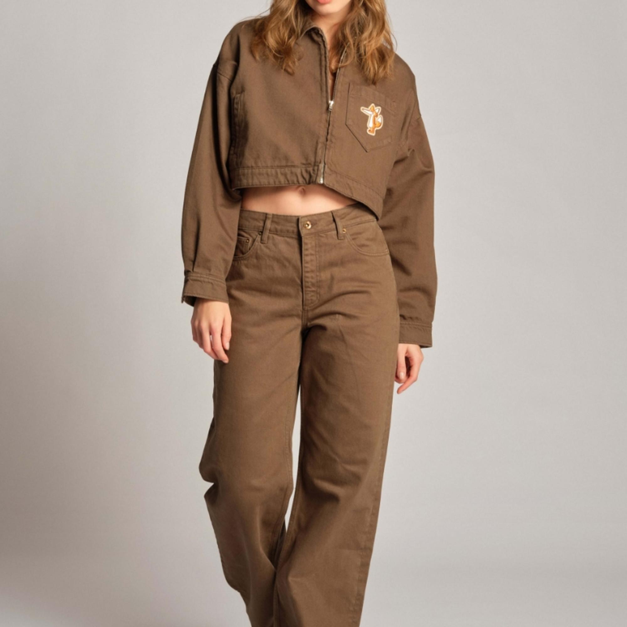 Koyu Yeşil Kadın Kot Pantolon