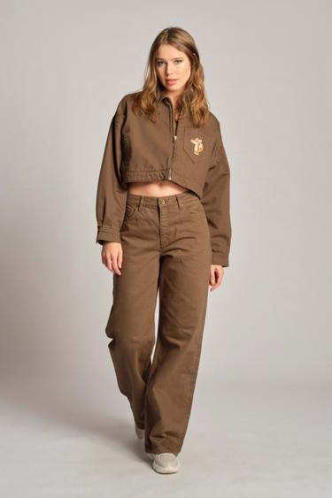  Koyu Yeşil Kadın Kot Pantolon