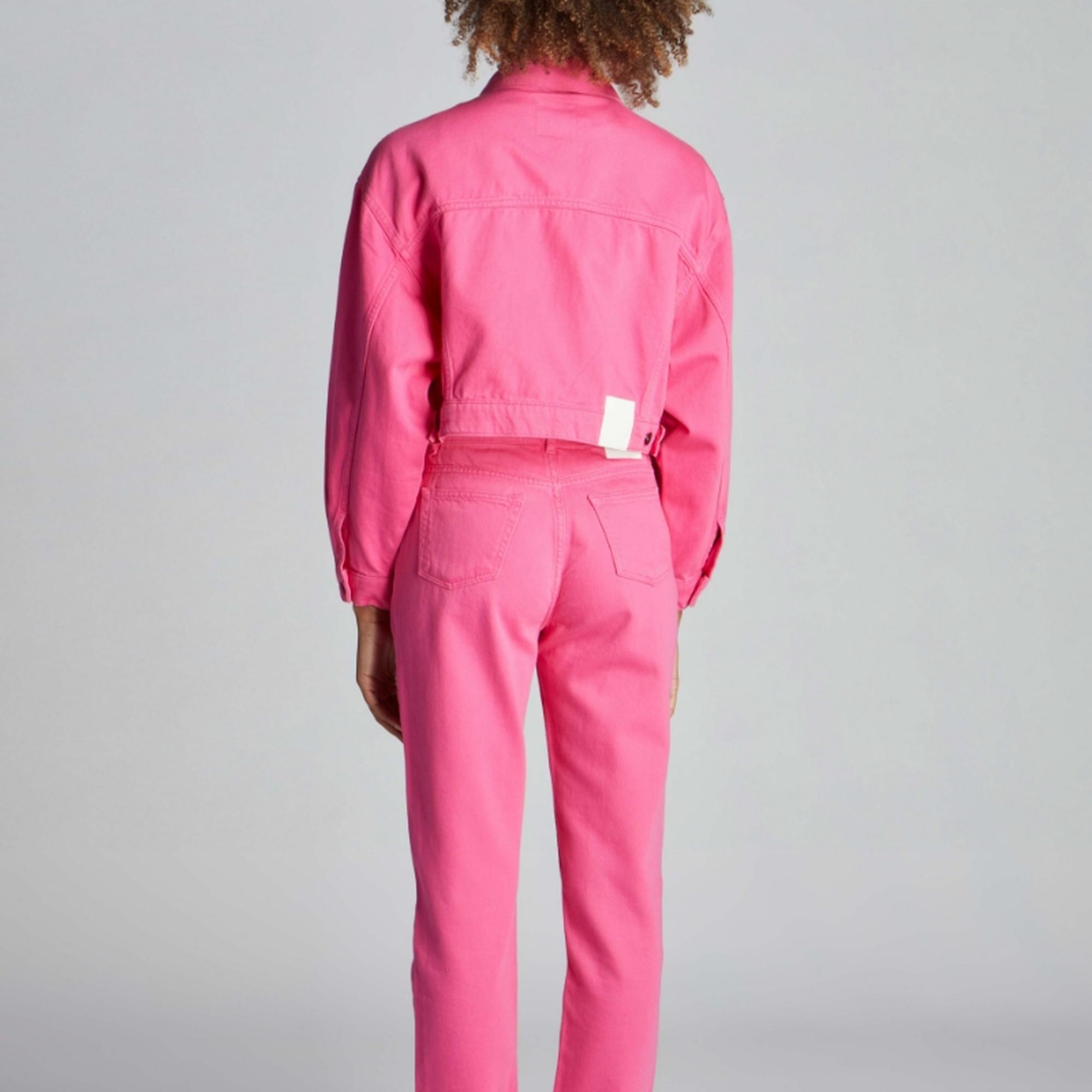 Pembe Kadın Kot Pantolon