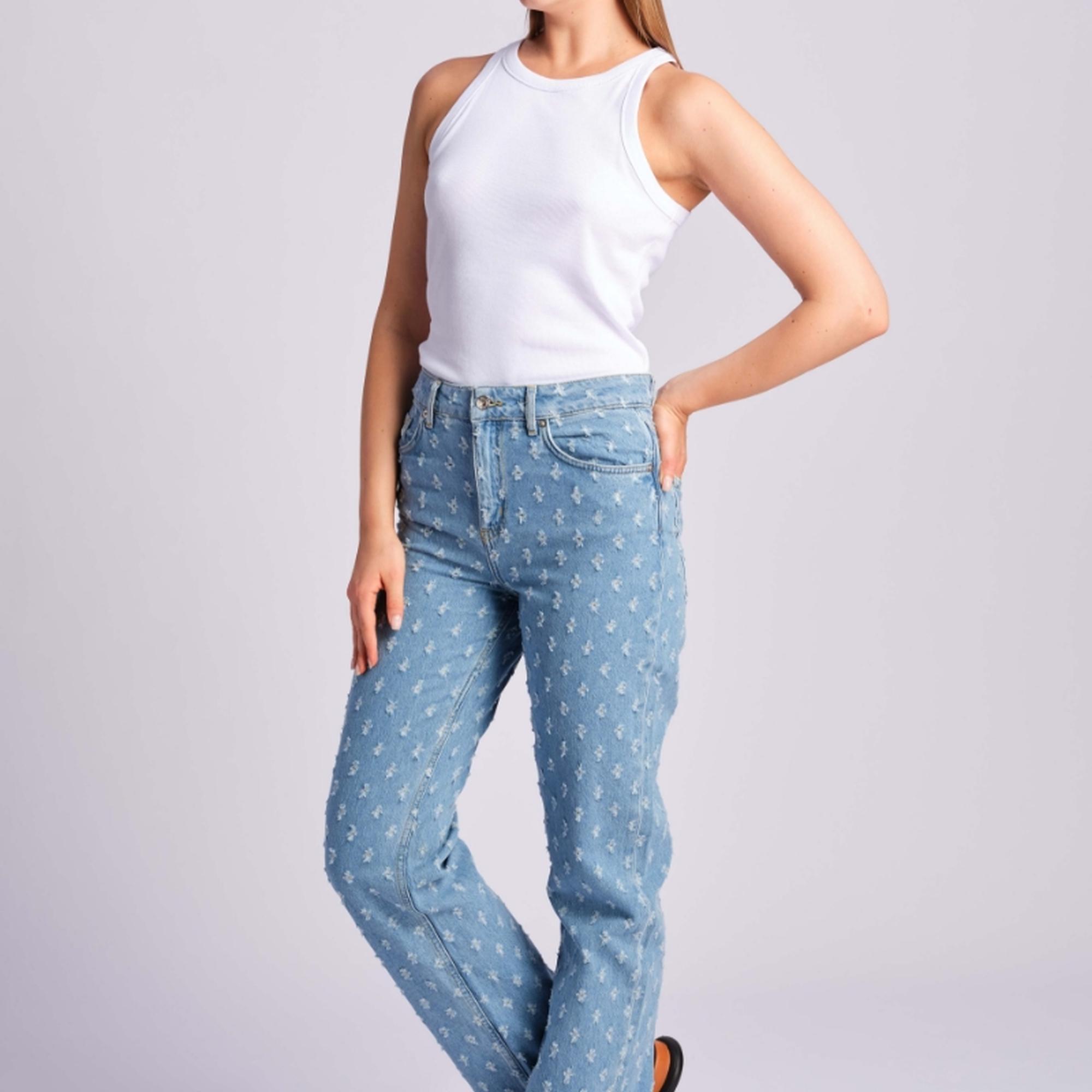 Tuna Mavisi Kadın Kot Pantolon