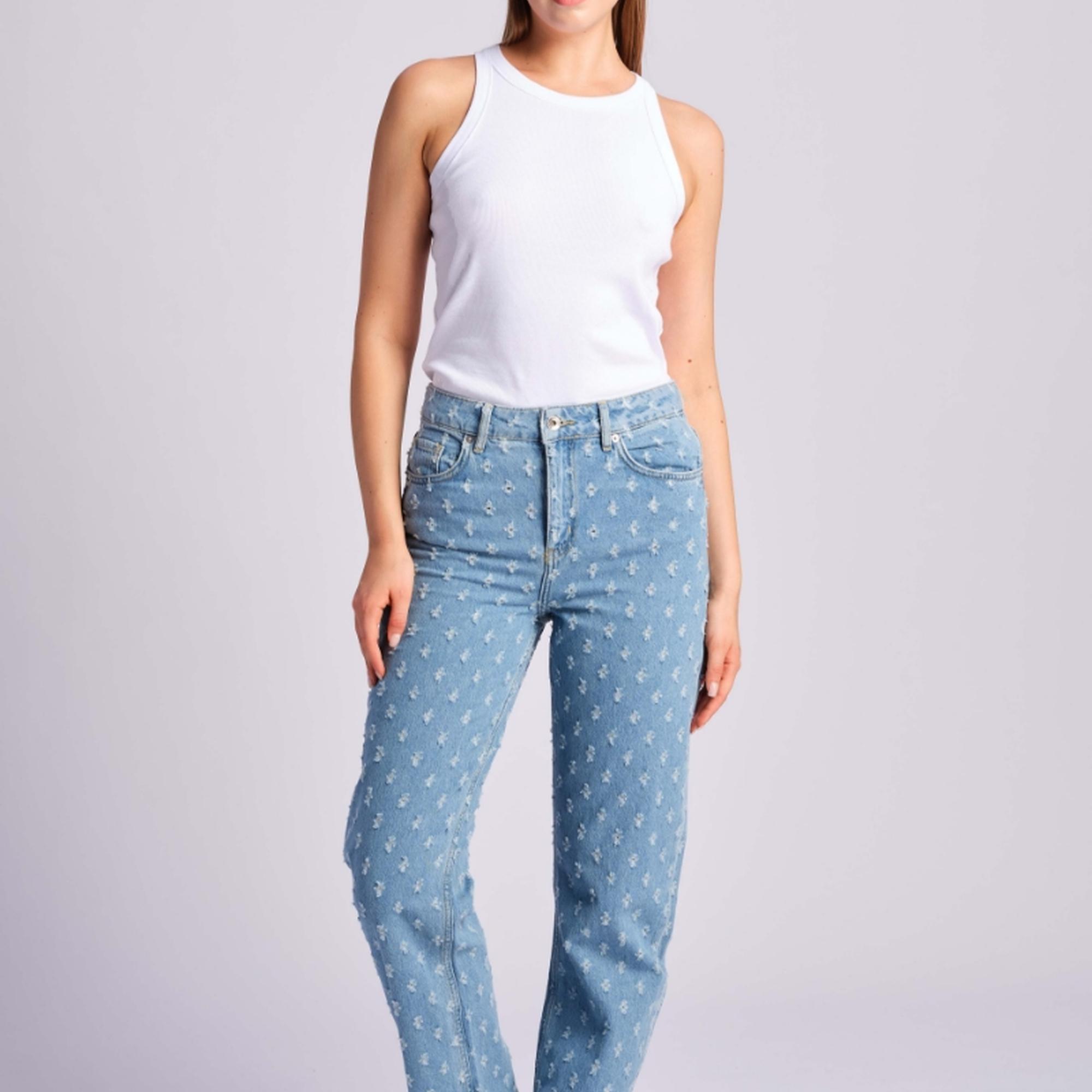 Tuna Mavisi Kadın Kot Pantolon