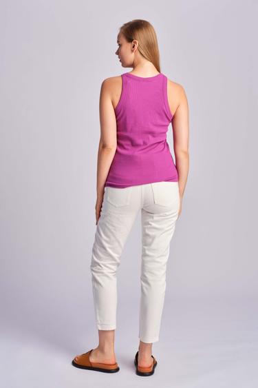  Beyaz Kadın Kot Pantolon