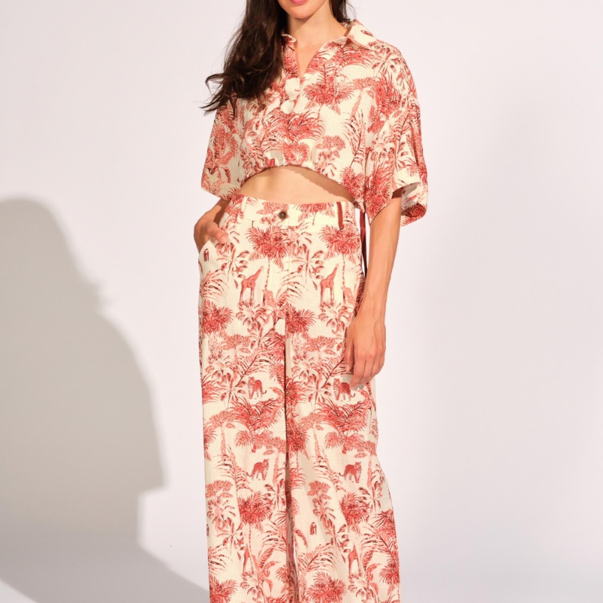 Kiremit Rengi Kadın Pantolon