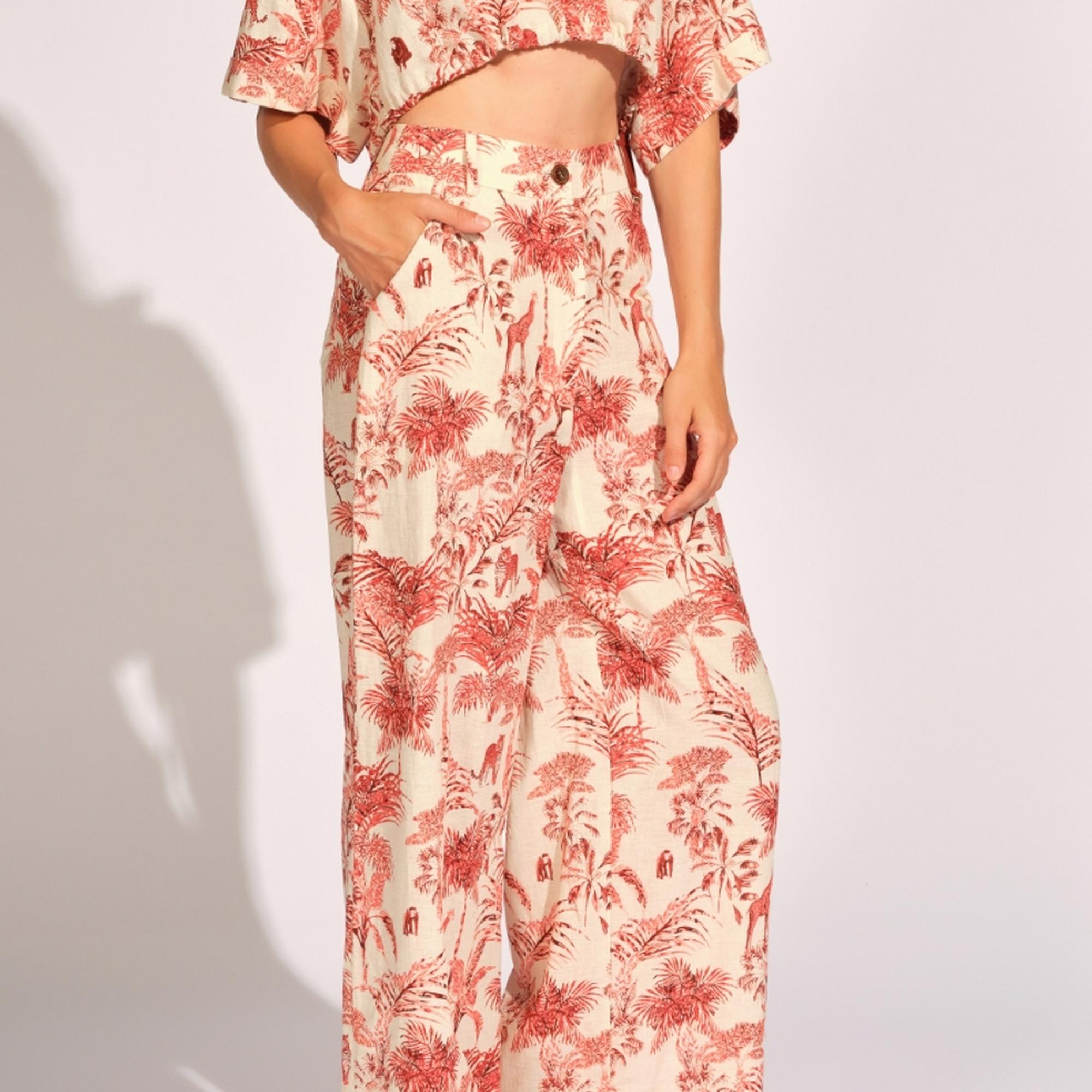 Kiremit Rengi Kadın Pantolon