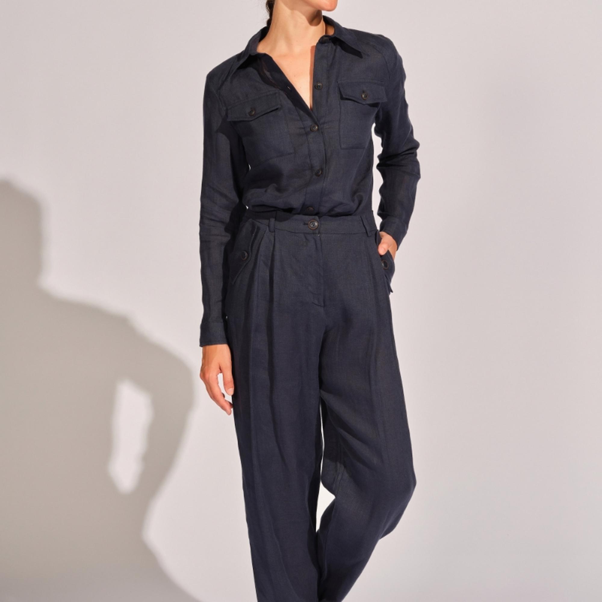 Lacivert Kadın Pantolon