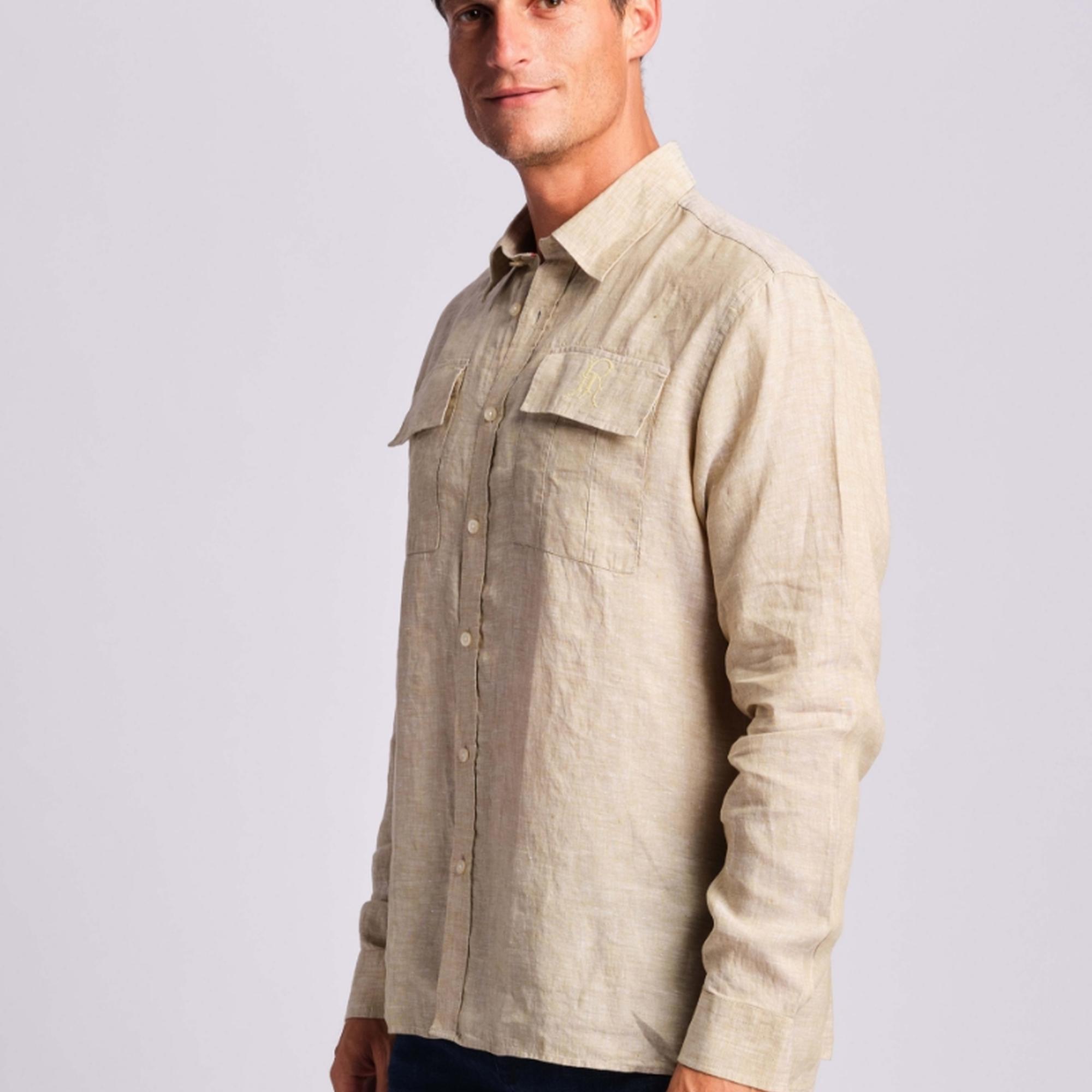 Bej Erkek Gömlek