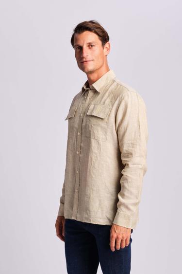  Bej Erkek Gömlek