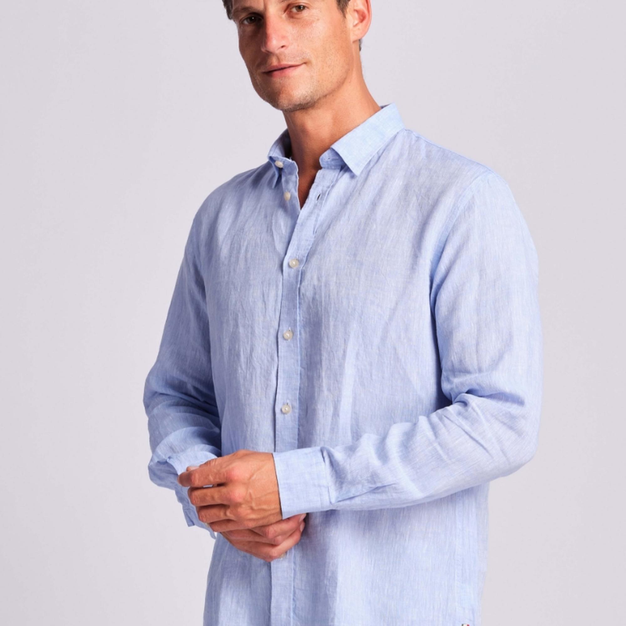 Açık Mavi Erkek Gömlek