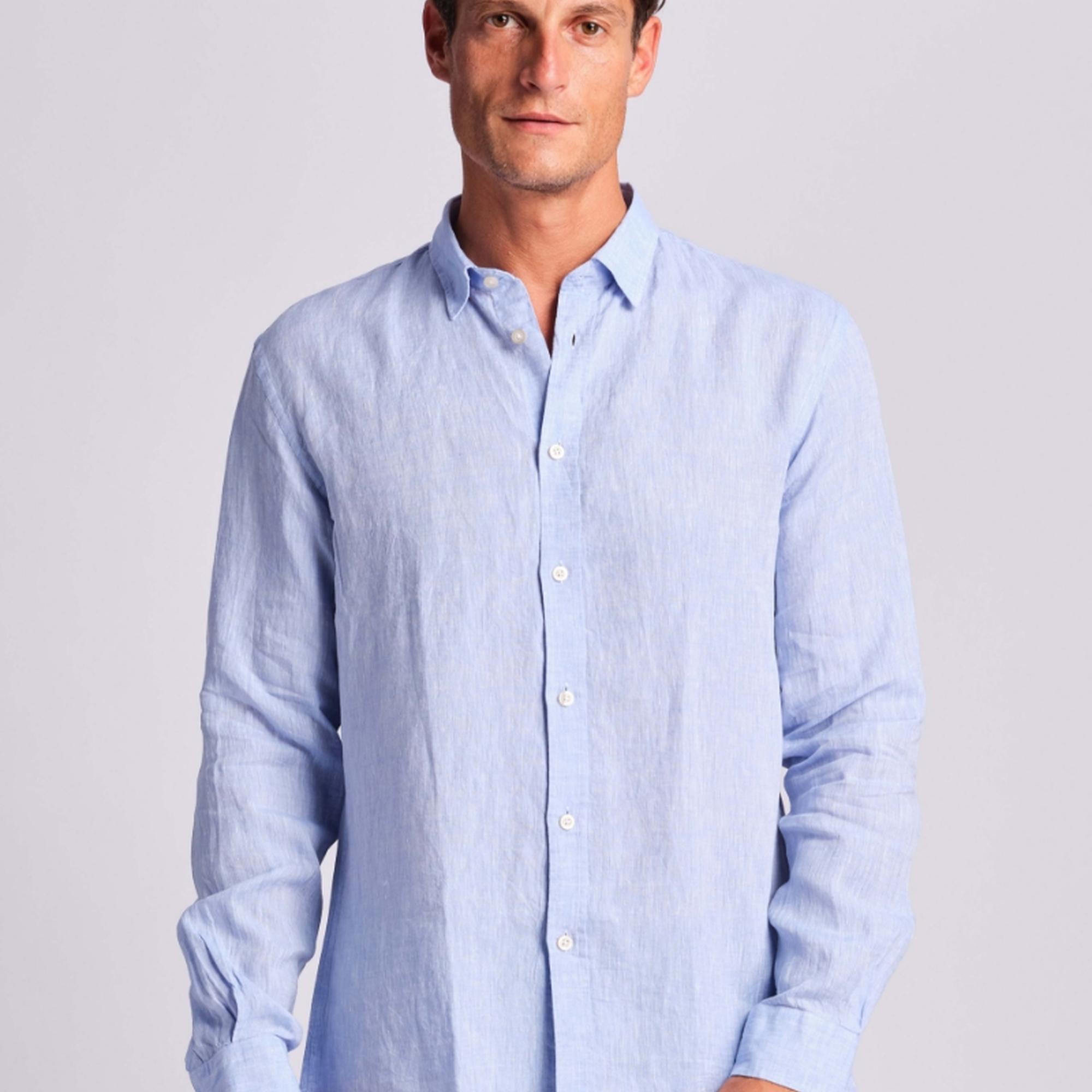 Açık Mavi Erkek Gömlek