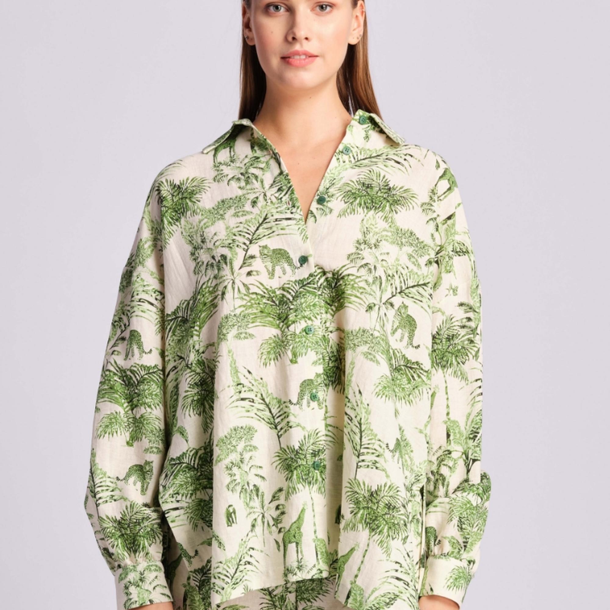 Yeşil Kadın Gömlek