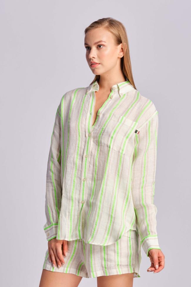  Yeşil Kadın Gömlek
