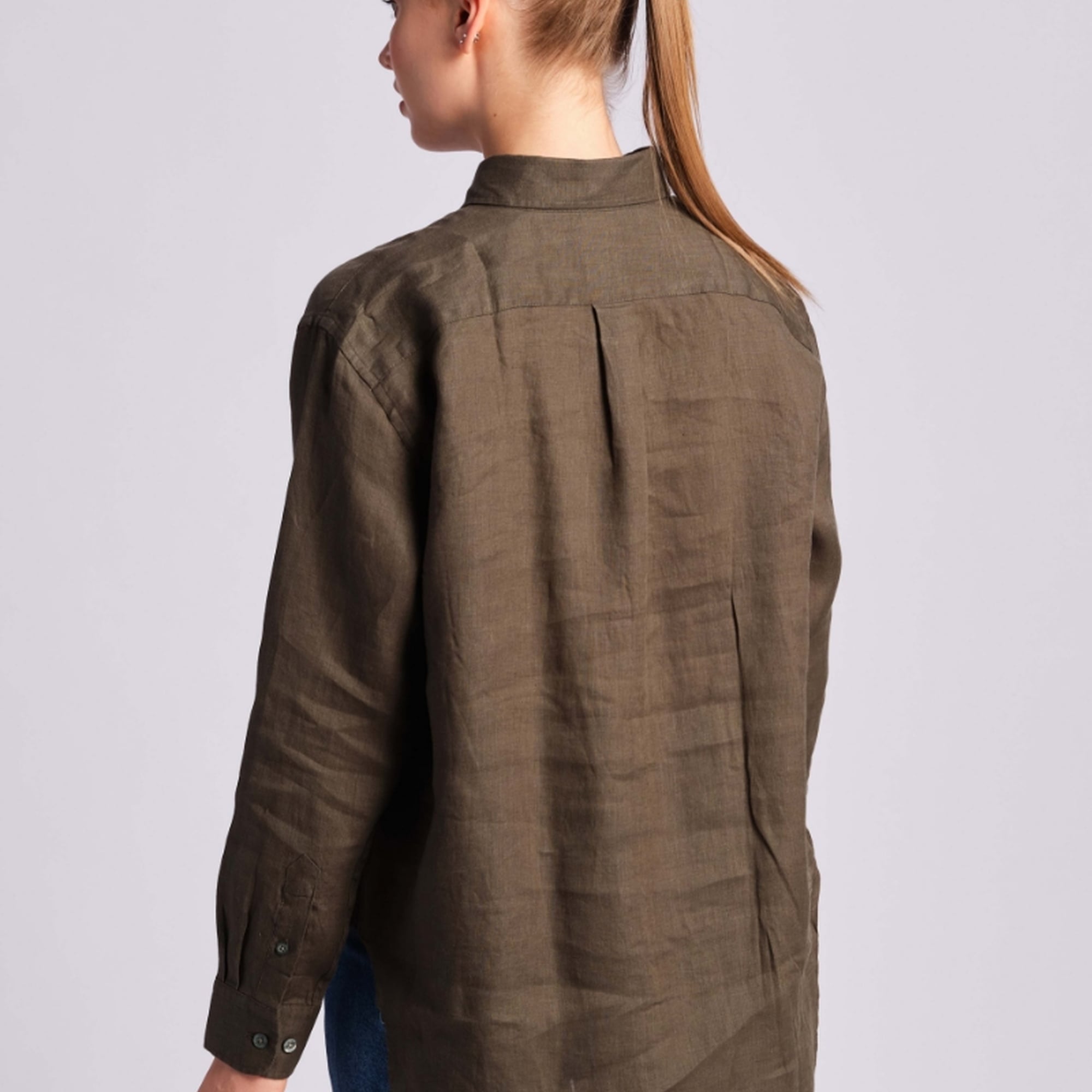 Yeşil Kadın Gömlek