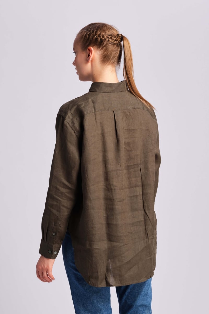  Yeşil Kadın Gömlek