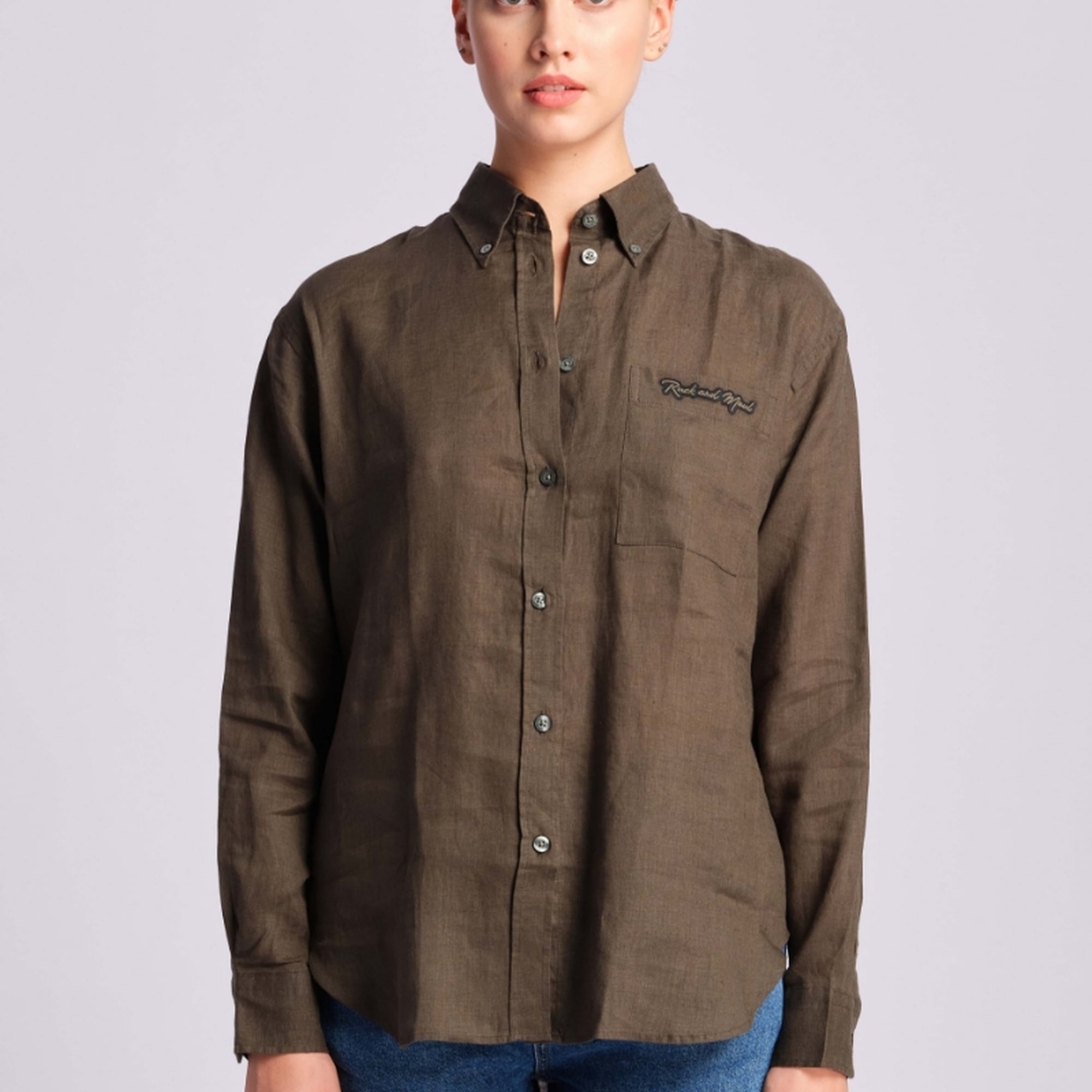 Yeşil Kadın Gömlek