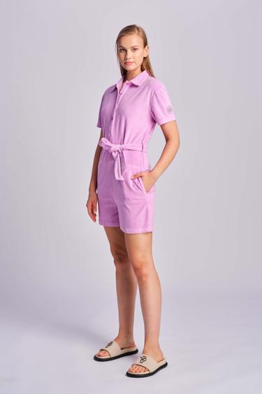  Leylak Rengi Kadın Tulum