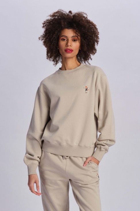  Krem Kadın Sweatshirt