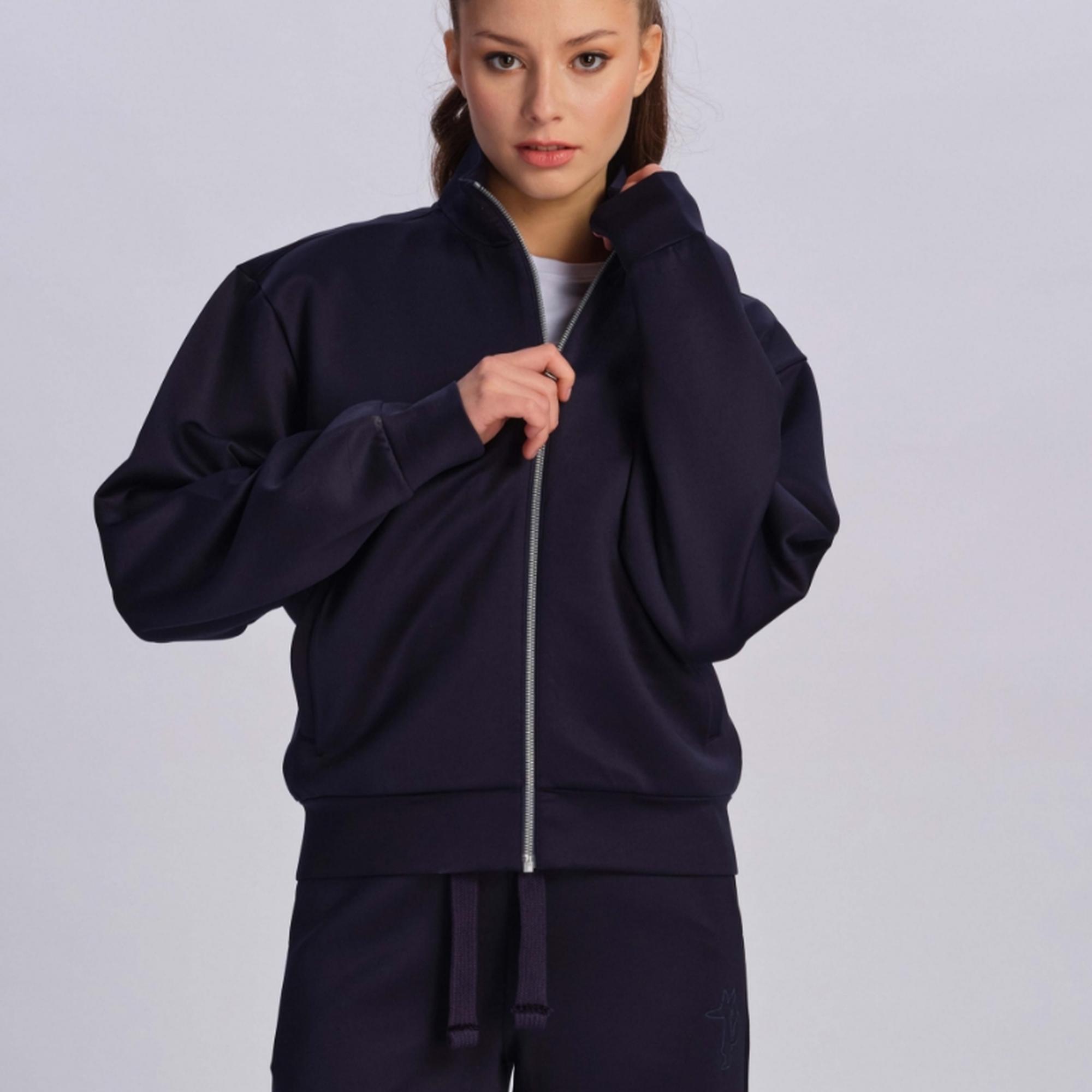 Lacivert Kadın Spor Ceket