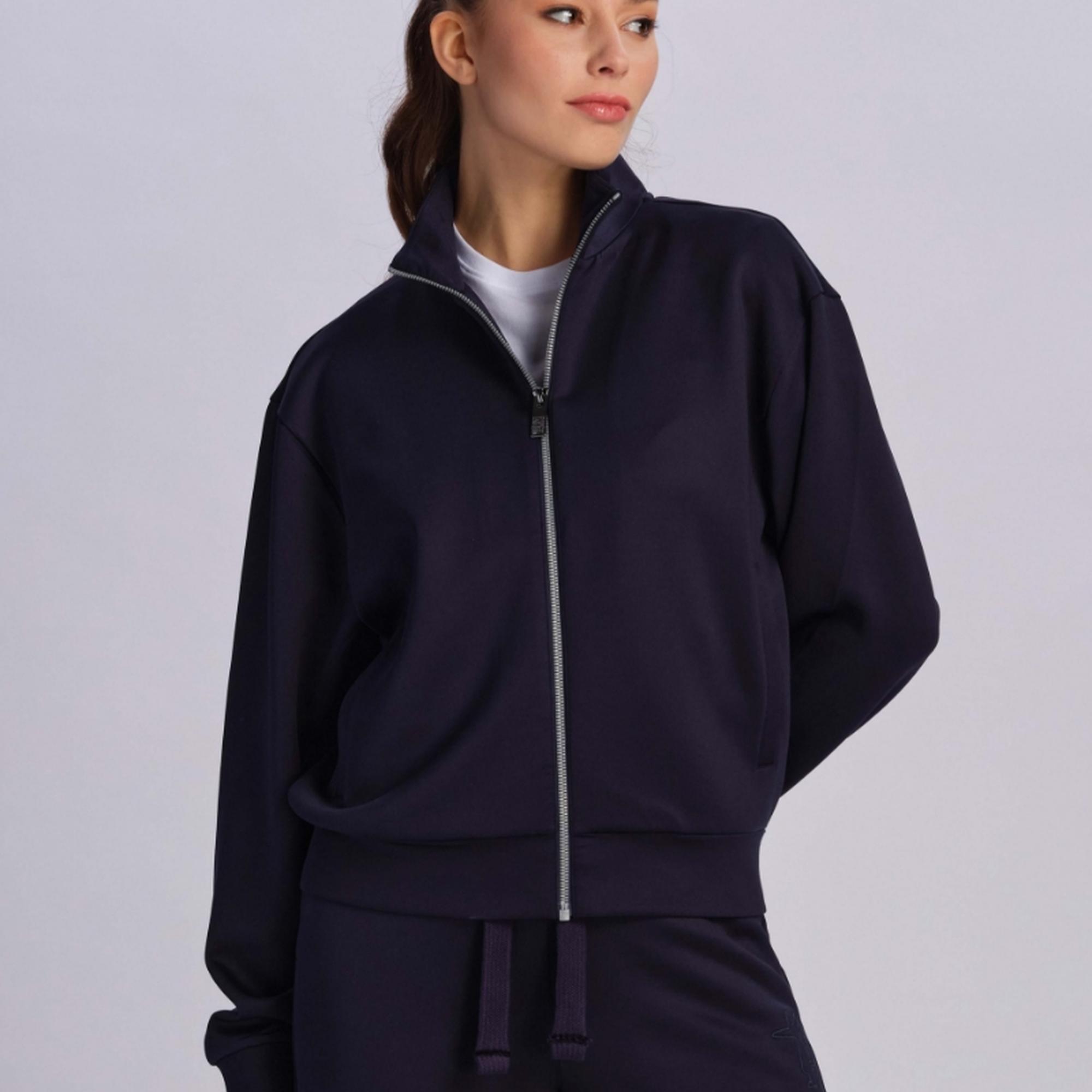 Lacivert Kadın Spor Ceket