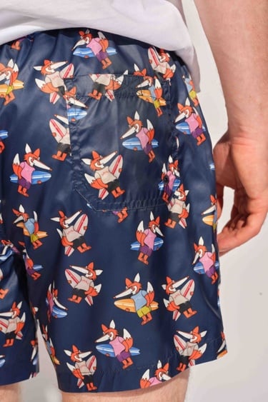  Koyu Mavi Erkek Deniz Şortu