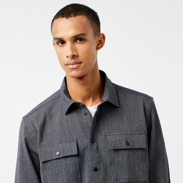  Nautica Erkek Gri Regular Fit Gömlek