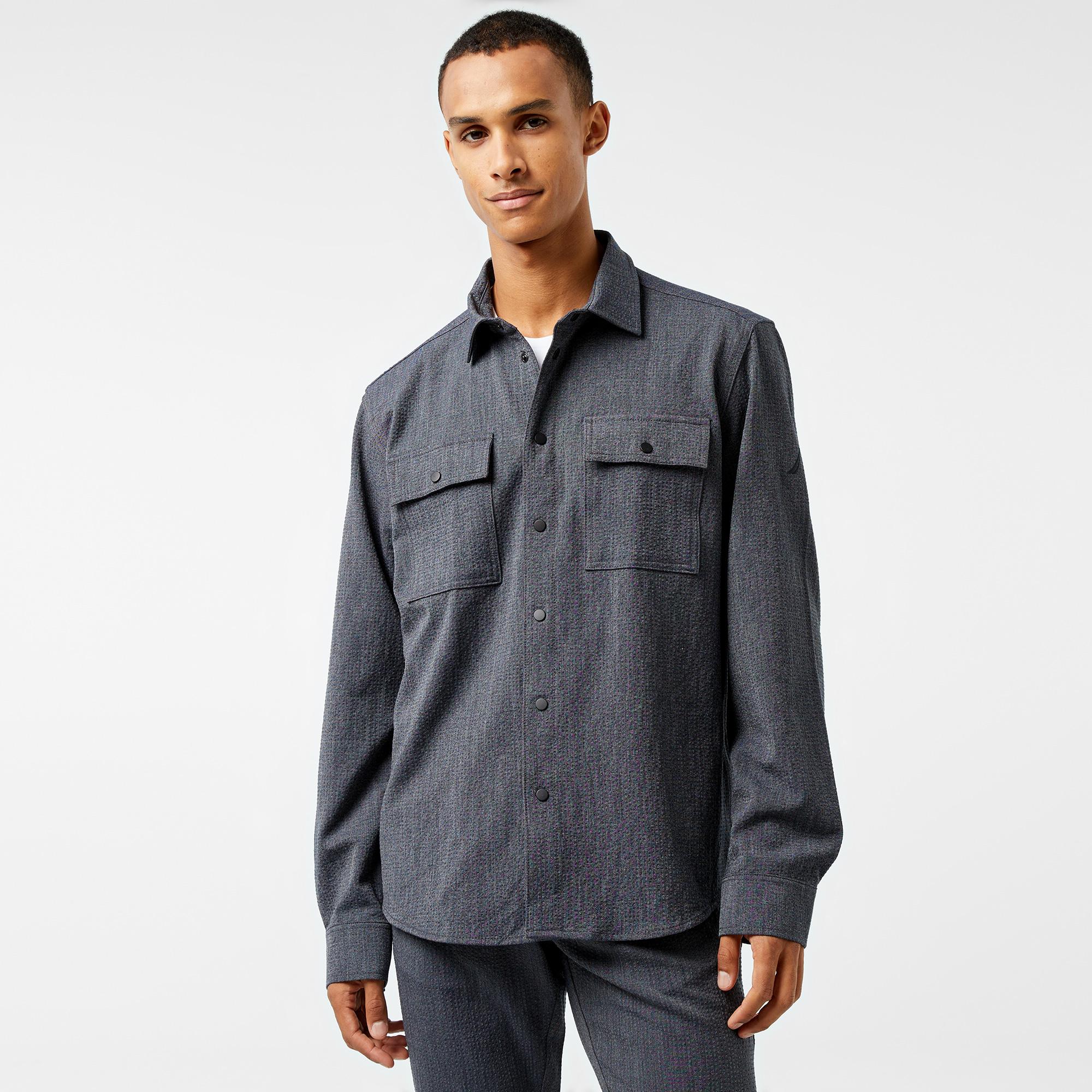 Nautica Erkek Gri Regular Fit Gömlek