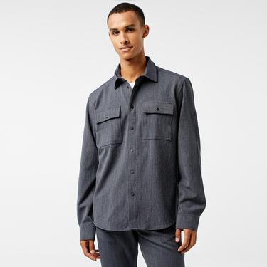  Nautica Erkek Gri Regular Fit Gömlek