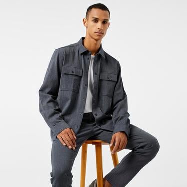  Nautica Erkek Gri Regular Fit Gömlek