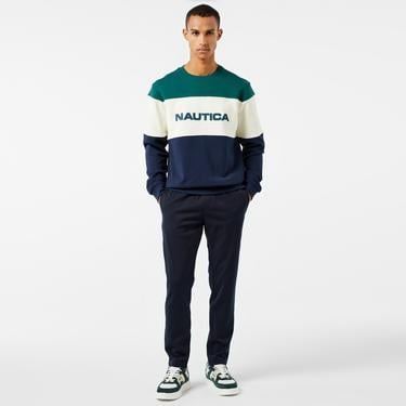  Nautica Erkek Yeşil Regular Fit Sweatshirt