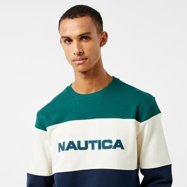  Nautica Erkek Yeşil Regular Fit Sweatshirt