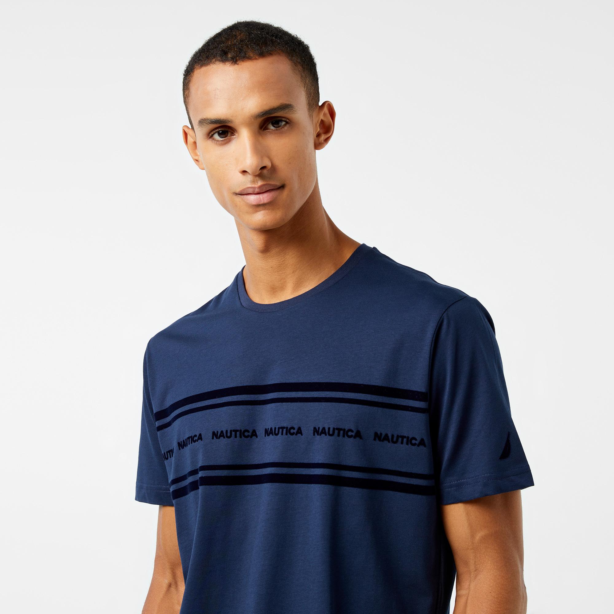 Nautica Erkek Lacivert Kısa Kollu Classic Fit T-Shirt